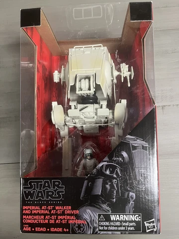 Star Wars Black Series AT-ST SCOUT WALKER & DRIVER Hasbro 3.75" Figure NIB Cover