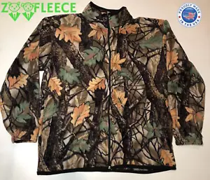 ZooFleece Brown Camouflage Print Funny Sweater Camo Jacket Hunt Men Gift S-3X - Picture 1 of 10