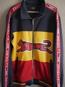 Le Tigre Track Jacket Red/Yellow/Blue Big Graphic Streetwear Jacket Sz XL - Picture 1 of 6