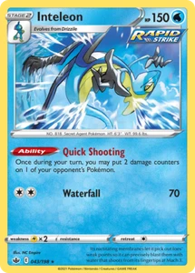 1x Inteleon 043/198 - Chilling Reign - Pokemon TCG - Non Holo NM - Picture 1 of 1