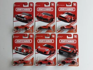 2023 Matchbox 70 Years Target Red Edition Complete Set Of 6 Camaro Bugatti... - Picture 1 of 8