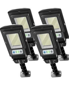 WYWNA Solar Street Lights Motion Sensor~150W LED Solar Outdoor Light Outdoor 4PK - Picture 1 of 7