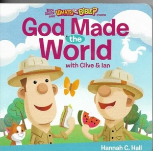 God Made The World With Clive and Ian Hannah Hall Board book NEW - Picture 1 of 1