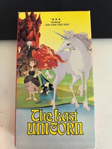 The Last Unicorn VHS Tape Alan Arkin Jeff Bridges Mia Farrow ITC Rankin Bass - Picture 1 of 4