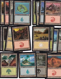 Lote set tierras basicas invasion / land - mtg -magic 20/20 - Imagen 1 de 1