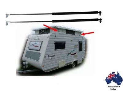 4 x NEW Gas Struts suit Caravan Pop top 825mm x 330N Jayco Coromal match 7645WI - image 1 of 3