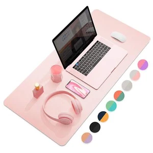 Desk Mat Large Dual-Sided Waterproof Mouse Pad 35.4x17 Inch for Office Pink - Picture 1 of 8