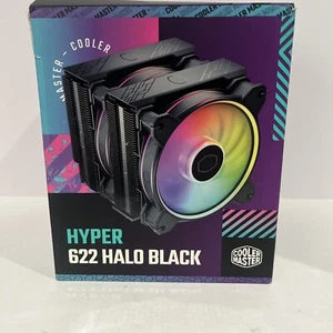 Cooler Master Hyper 622 Halo Black CPU Air Cooler, MF120 Halo² Fan, Dual Loop AR - Afbeelding 1 van 3