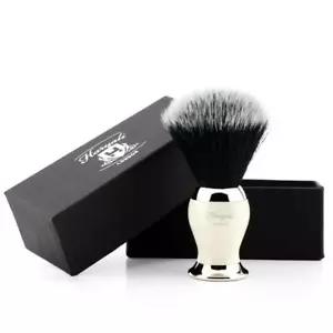 Synthetic Black Hair With White Tip Shaving Brush for Men Extra Soft and Dense - Picture 1 of 3