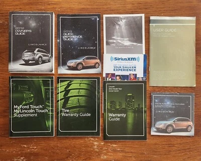 Lincoln MKX 2012 juego manual del propietario con suplementos MyFord MyLincoln con estuche usado Foto 1 de 4