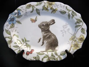 Pier 1 Imports SOFIE the Bunny Easter Spring Platter 14"x10" NEW w/Tags - Picture 1 of 5