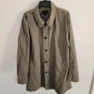 Banana Republic Men’s Trench Coat Green Button XXL Nylon Blend - Picture 1 of 7