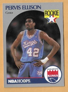 PERVIS ELLISON SACRAMENTO KINGS ROOKIE #257 NBA HOOPS 1990-91 - Picture 1 of 2