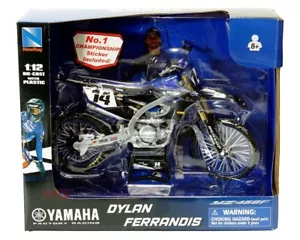 NUEVA MOTO DE CROSS RAY YAMAHA FACTORY RACE TEAM YZ450F 1/12 #17 Dylan Ferrandis 58333 - Imagen 1 de 4