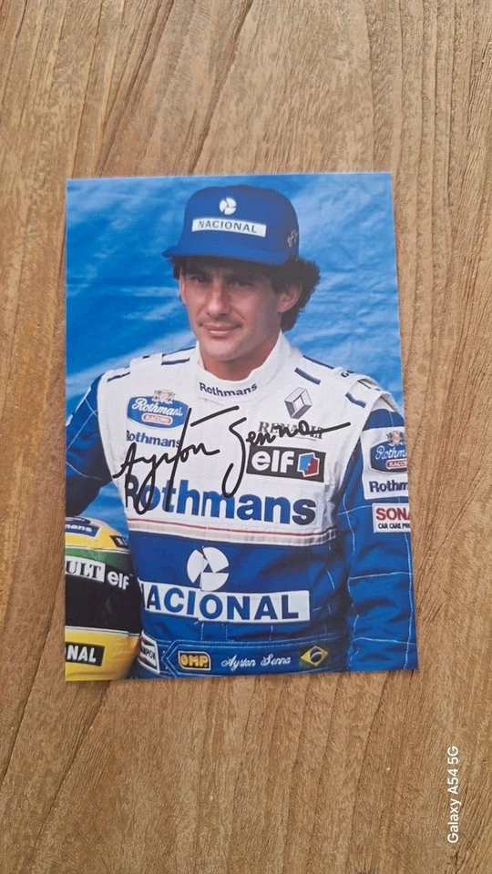 AYRTON SENNA (BRAZIL) # WILLIAMS / McLAREN F1 6x4 SIGNED PHOTOGRAPH - PRINT (6) - Image 1 of 1