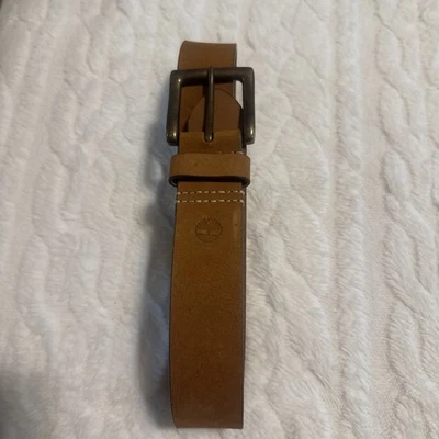 Cinturón Timberland Hombre Cuero Genuino Informal, Talla 34, Marrón Claro, 40 Inc Largo Foto 1 de 4