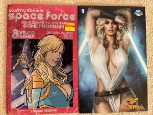 Stormy Daniels: Space Force #1 Comics Ltd Varianten Echtheitszertifikat Flutwelle Cosplay - Bild 1 von 3