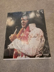 ELVIS PRESLEY  POSTER 1977 PHILADELPHIA INQUIRER In Plastic - Picture 1 of 3