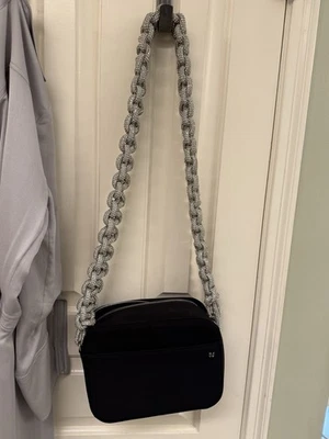 NUEVO SIN ETIQUETAS BOLSO BANDOLERA KARA CORREA CRISTAL NEGRO BOLSO DE MANO MONEDERO Foto 1 de 4