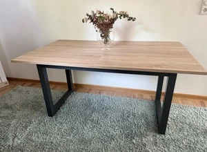 Esstisch Denver Artisan Eiche anthrazit 160-200x90 cm Esszimmertisch - Bild 1 von 6