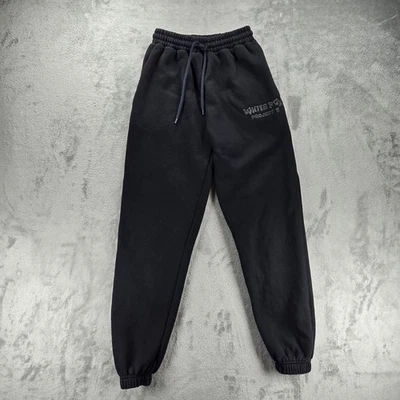 White Fox Project 5 Black Sweatpants Joggers Women’s XXS Lounge Fleece  - Image 1 of 4