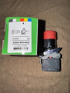 Schneider Electric XB4BS8442 Harmony XB4 Series Pulsante E-Stop Rosso - Foto 1 di 2