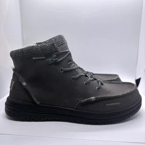 Hey Dude Bradley Ankle Boots Casual Knit Collar Gray Lace Up Mens 10 - Picture 1 of 7