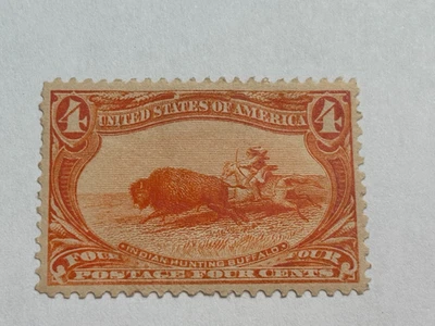 US Scott 287 Mint Hinged 4 Cent 1898 Trans-Mississippi Exposition - Image 1 of 2