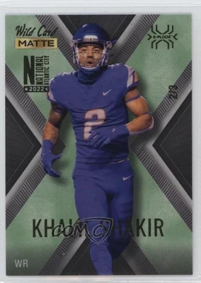 2022 MATTE National Convention Black - Green X /3 Khalil Shakir Rookie RC - Image 1 of 2