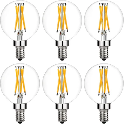 Bombilla LED Regulable G16.5 6W Igual 60W 600Lm AC120V Candelabro Bombilla 60W para  Foto 1 de 4