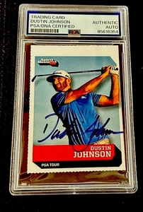 DUSTIN JOHNSON ROOKIE AUTO RARE 2016 SI FOR KIDS CARD USA GOLF LIV PSA DNA - Picture 1 of 2