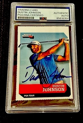 DUSTIN JOHNSON ROOKIE AUTO RARE 2016 SI FOR KIDS CARD USA GOLF LIV PSA DNA - Image 1 of 2