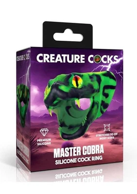 Creature Cocks Master 眼镜蛇硅胶鸡尾酒戒指 — 第 1/4 张图片