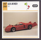1967 1968 1969 Alfa Romeo 33/2 Italy Race Car Photo Spec Sheet Info ATLAS CARD