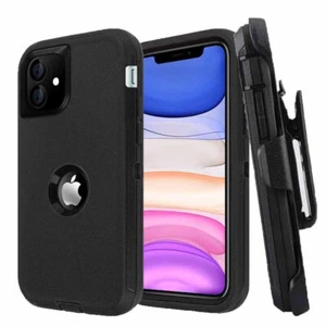 For iPhone 11,11 Pro Max Case Shockproof Defender Cover+Belt Clip Fits Otterbox - Picture 1 of 16