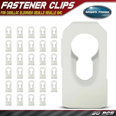 30Pcs 14.29x19.05mm Top Trim Moulding Clip Retainer for Cadillac Eldorado AMC - Image 1 of 4