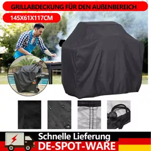 Neu Premium Grillabdeckung BBQ Grill Abdeckhaube Gasgrill Smoker Schutzhülle DE - Bild 1 von 18
