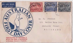 Stamps Australia Gloucester set of 3 on Smythe specific cachet first day cover  - Imagen 1 de 1