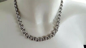SILBER COLLIER ° Silberkette ° 835 / 1000 ° Silberschmuck °  - Picture 1 of 11