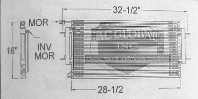 74 75 76 Oldsmobile Olds Delta 88 98 Regency AC condensador A/C 3019250 AC2030 - Imagem 1 de 2