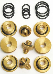 Midwest Instrument 110706 Test Cock Adapter Kit - 9 Pieces Brass Fittings PVB - Picture 1 of 4