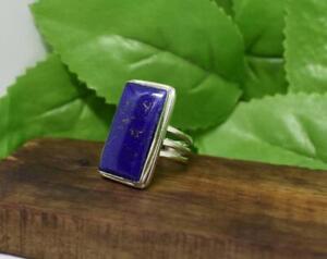 Lapis Lazuli Ring 925 Sterling Silver Ring Handmade Jewellery All Size DK-03