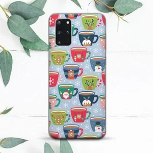 Christmas Pattern Cup Snowflakes Case For Samsung Note 20 S20 S21 S22 S23 S24 FE - Picture 1 of 1