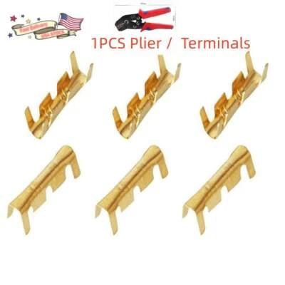 100-1000Pcs Car Brass 0.5-1.5mm² Crimp Electrical Connector Wire Terminal Kit - Image 1 of 4