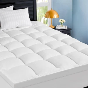 Queen Size Mattress Topper Back Pain Extra Thick 900 GSM Mattress Pad Cooling - Picture 1 of 11