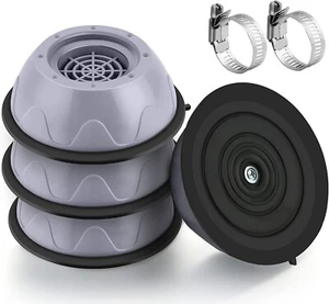 Almohadillas para pies para lavadora antivibración, 10 cm, cancelación de choque/ruido, (4 PIEZAS) - Imagen 1 de 6