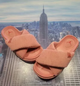 Nike Jordan Sophia Slide Sandal Corduroy Canyon Pink Women Size 7 DO8863 600 New - Picture 1 of 7