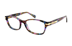 New COACH HC6065 5288 51mm Confetti Purple Eyeglasses Frames Only