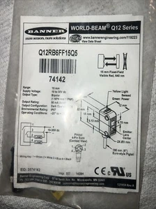 Q12AB6FF15Q Banner Engineering WORLD-BEAM Q12 Series: Fixed-Field - Picture 1 of 4