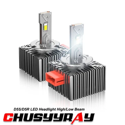 Pair D5S Xenon LED Headlight Hi/Lo Bulbs 6000K Fit Mitsubishi L200 2016-2019 - Image 1 of 4